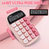 Mechanical Switch Calculator,Pink Calculator Cute 10 Digit Large LCD Display and Buttons,Calculator with Large LCD Display Great for Everyday Life...