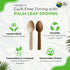 Palm Leaf Spoons 6 Inches (50 Count) | Bamboo Spoons like Natural Eco-friendly Compostable Disposable Cutlery Alternative to Plastic Spoons for We...