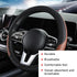 Car Steering Wheel Cover, 15 Inch Leather Breathable Auto Steering Wheel Protector, Comfortable Non-Slip Vehicle Steering Wheel Covers, Universal ...