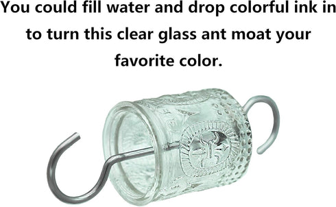 Vintage Clear Glass Ant Moat for Hummingbird Feeder...