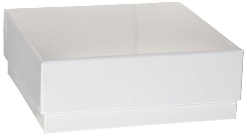 Heathrow Scientific HD2860B White Cardboard Cryovial Box with Lid, 75mm Height (Pack of 12)...