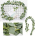 DearHouse 4Pack Artificial Eucalyptus Garland Faux Silk Eucalyptus Leaves Vines Handmade Garland Greenery Wedding Backdrop Arch Wall Decor …...