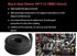 Fiberglass Hose Heat Shield Sleeve Spark Plug Wire Heat Protector Boots Auto Hose Roll 2500 Degree for Car&Auto Wire Loom Brake Line Cable (Black ...