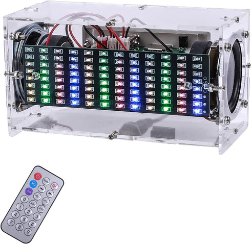MiOYOOW Bluetooth-Compatible Speaker Kit DIY Soldering Project Spectrum USB Mini Electronic Sound Amplifier Home Stereo Speaker DIY Kits for Home ...