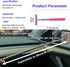 Car Rearview Mirror Wiper, 8cm Brush head-98cm Telescopic Auto Mirror Squeegee, Water Cleaner with Telescopic Long Rod, Universal Automotive Acces...
