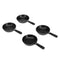 AmazonCommercial Pre Seasoned 3.5-Inch Cast Iron Skillet, Set of 4, Black...