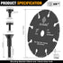 3 Inch Cut Off Wheel with 1/4" Mandrel Adapter for Die Grinder, 3/8" arbor Tungsten Carbide Blade Cutting Wheel for Drill, for Wood/Nails/Plastic/...