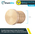 SharkBite 1 Inch Crimp Plug, Pack of 10, Brass Plumbing Fitting, PEX Pipe, PE-RT, UC520LF...