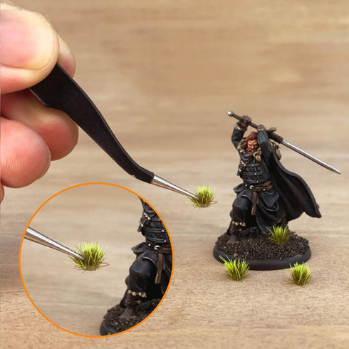 Cayway 208 PCS Static Grass Tuft Model Grass Tufts Terrain Model Kit Resin Static Scenery Model Miniature Shrubs Bushes for Train Landscape Railwa...