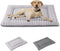 IEUUMLER Dog Bed, Reversible Washable Mat, Soft Premium Plush Dog Crate Pad, Pet Sleeping Mattress for Small/Medium/Large Dogs and Cats FC014 (Gra...