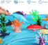 26 Pcs Ocean Animals Figurines Toys Plastic Sea Creatures Diorama Project Playset Ocean Habitat Project Supplies with Coral Reef Kit for Kids Todd...