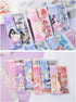 EAMOTOL 48 Sheets Anime Girl Journaling Stationery Stickers - Calendar Decorative Frosted PET Sticker for Scrapbook Journal Diary Planner DIY Craf...