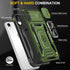 iPhone X/Xs Case, Slide Camera Protective Cover, Rotate Kickstand, Shockproof Cover (Green)......