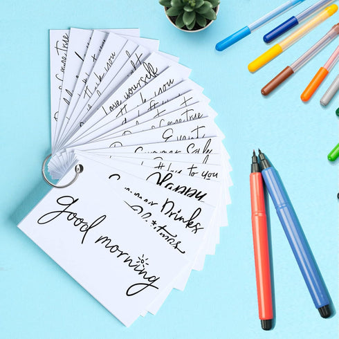 100 Pack White Blank Index Cards 4x6 Thick Paper, Goefun 80lb Heavyweight CardStock Unlined Notecards for Post Cards, Photo Paper, Recipe Cards...