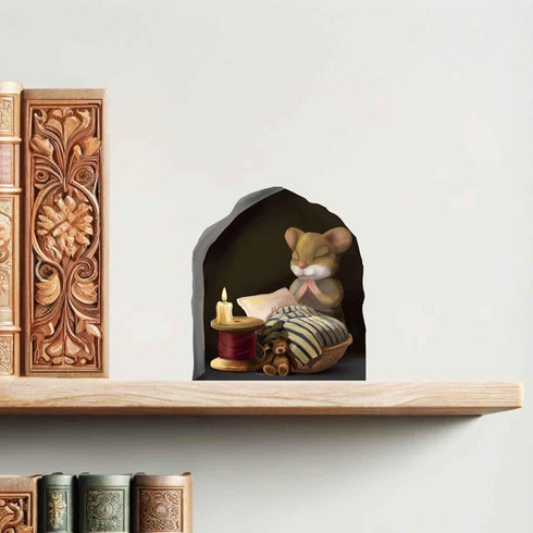 Mouse Reading Book, Wall Decor Sticker Decal, Kids Room, Classroom, Home, Bedroom, Bookcase, Book Lover, of Mice and Men, Children, Adorable, (Mou...