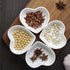 Ceramic Heart Shape Sauce Dish,Multipurpose Mini Seasoning Dishes Sushi Dipping Bowl Appetizer Plates Serving Dish Saucers Bowl Love Wedding Gift ...