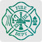 FINGERINSPIRE Fire Department Painting Stencil 11.8x11.8 inch Maltese Cross Stencil with Fire Hydrant Ladder Pattern Reusable Plastic Painting Ste...