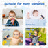 3 Pack Baby Teether Toys - TV Remote Control Shape Silicone Toddler Teething Toys for Babies 6-12 Months (Pink&Khaki&Purple)...