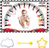 CSFOTO Racing Car Baby Monthly Milestone Blanket Newborn Growth Record Prop Milestone Blanket for Baby Boy Photography Props for Newborn Baby Show...