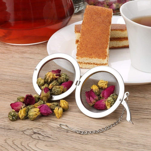 Fu Store 2pcs Stainless Steel Mesh Tea Ball 2.1 Inch Tea Strainers Teas Infuser Strainer Filters for Teas...