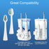 Toothbrush Heads for Waterpik Triple Sonic Tooth Brush, Complete Care 5.0/9.0, AquaSonic Duo and Home Dental Center Electric Toothbruh, 10 Count(P...