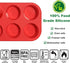 2-Pack Silicone Muffin Pan | 6-Cup Non-Stick Chocolate Cookie Molds | BPA-Free, Food-Grade Silicone | Oven, Microwave, Dishwasher Safe | Perfect f...