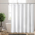 Titanker Fabric Shower Curtain Liner Washable, 72 x 65 Inches, White Shower Liner Fabric with 2 Magnets, Bathroom Polyester Shower Liner Waterproo...