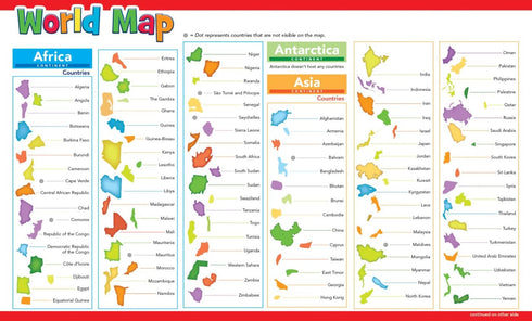 MasterPieces 60 Piece Educational Jigsaw Puzzle for Kids - World Map - 16.5"x12.75"...