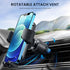 Qifutan Car Phone Holder with Anti-Slip Rubber, 360 Rotating Ball Joint, and Adjustable Support Ring for iPhone and Other Smartphones...