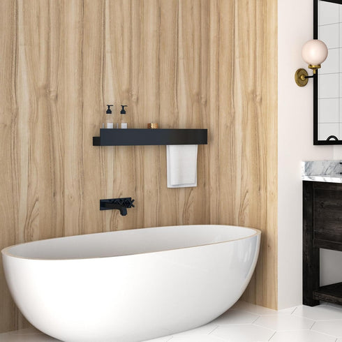 Light Brown Wood Wallpaper Peel and Stick Oak Wood Contact Paper for Countertops Removable Peel and Stick Wallpaper Waterproof Vinyl Wood Grain Co...