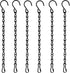 6 Pack 9.5 Inch Hanging Chain for Bird Feeders, Planters, Lanterns, Wind Chimes, Billboards, Chalkboards and Ornaments (Black)...