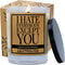 Cedar Crate Market Funny Candle - I Hate Everybody Except You, Soy Candle Gift, Bamboo Cypress Musk, Best Friend, Friendship, Birthday, Going Away...