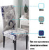 HZDHCLH Chair Covers for Dining Room Set of 4,Stretch Spandex Grey Parsons Chair Slipcover 4 Pack,Removable Washable Dining Chair Cover,Anti-dust ...