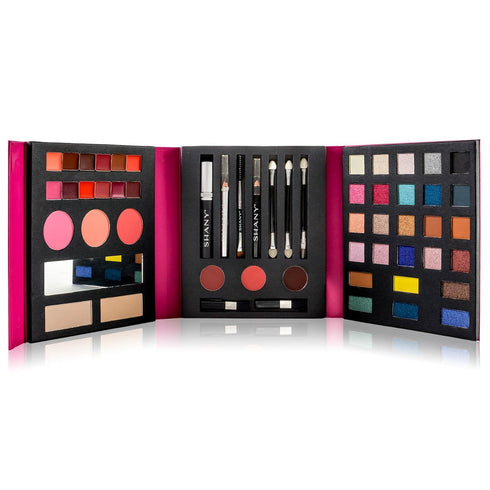 SHANY Beauty Book Makeup Kit All in one Travel Makeup Set - 35 Colors Eyeshadow, Eye brow, makeup blushes, powder palette,10 Lip Colors, Eyeliner ...