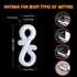 TITE 100 PCS Mini Plastic Gutter Hanging Hooks for Outdoor Christmas Lights, S Clips for Party, Birthday, Wedding Decoration(A)...