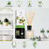 Jasmine Reed Diffuser w/Natural Essential Jasmine Oil 6.8 Fl Oz - Fresh & Long Lasting Fragrance - Scented Reed Diffuser - Gift Set w/Bamboo Stick...