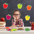 480 Sheets Apple Sticky Notes Apple Shape Post Notes Colorful Note Pads Back to School Memo Sticky Tabs Cute Expressions Notepads Easy to Post for...