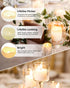 SHYMERY Flameless Votive Candles,Flameless Flickering Electric Fake Candle,24 Pack 200+Hour Battery Operated LED Tea Lights in Warm White for Wedd...