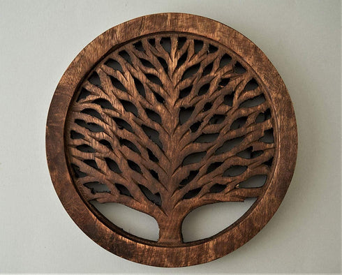 Set of 2 Wooden Trivets for Hot Dishes Pots and Pans Tea Pot Holders Nonslip Heat Resistant Kitchen Counter Accessories for Table Countertops (TRW...