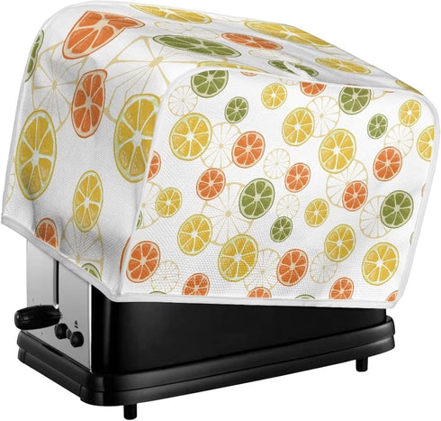 FOR U DESIGNS Toaster Oven Cover Lemon Pattern Toaster Dust Cover 2 Slice Kitchen Small Appliance Covers Durable Washable Bread Maker Cover...