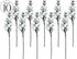 OLYPHAN Winter Berry Picks/White Holiday Berries Pick/Decorative Christmas Artificial Berry Stems for Wreaths, Garland, Crafts DIY Ornaments/Xmas ...