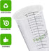 Disposable Measuring Cups for Resin – Pack of 20 16oz Clear Plastic Graduated Epoxy Mixing Cup for Paint, Resin, Stain – 1/2 Pint Reusable Plastic...