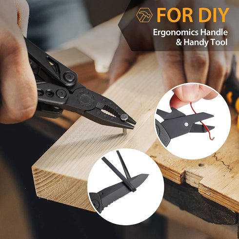 Christmas Stocking Stuffers for Men Dad Adults Gifts 16 In 1 Pocket Multitool Knife Plier Camping Accessories Multi Tool Gadgets Birthday Him Boyf...