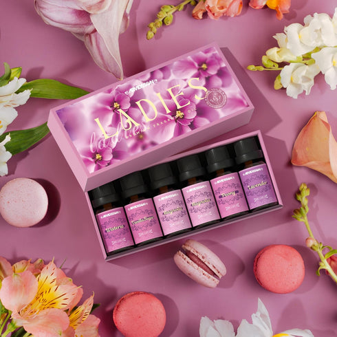 Floral Eessential Oils Set, ARVIDSSON Ladies Fragrance Oil for Candle Making - Lavender, Vanilla Sugar, Rose Geranium, Peony, Magnolia, Wisteria, ...