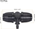 MECCANIXITY Drip Irrigation Barbed Tee 3-Way Fitting 8mm to 4mm ID Tubing for Garden Drip Tape Tubing Sprinkler System Black Pack of 20...