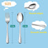 LIANYU 6-Piece Kids Silverware Set, 3 Kid Spoon, 3 Kid Fork, Stainless Steel Toddler Utensils Flatware Set, Child Cutlery Tableware Set, Mirror Fi...