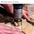 Diamond Drill Bits Set, 5mm 6mm 8mm 10mm 12mm Cutting Diameter, Diamond Dry Core Drill Hole Saws Bits Tools - (Applications: for Glass Drilling Ha...