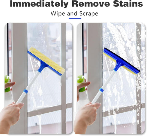 Window Squeegee Telescopic Iron (Blue)...