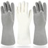 Cleanbear Cleaning Gloves Latex Free Rubber Gloves Reusable Lightweight and Durable Set of 3 with 2 Pairs of Gray Gloves and 1 Pair of White (12 I...
