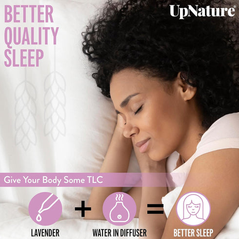 UpNature Lavender Essential Oil Pure - 100% Natural & Pure Lavender Oil - Essential Oils for Diffuser - Aromatherapy Oil - Massage...